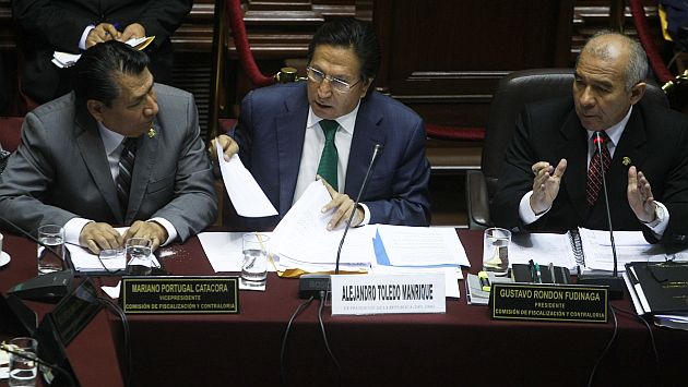 Toledo en la Comisión de Fiscalización. (Mario Zapata)