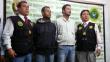 Policía presenta a extorsionadores colombianos
