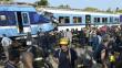 Choque de trenes deja tres muertos y 315 heridos