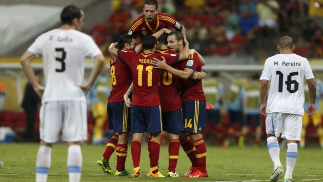 IMPARABLE. España mostró el nivel del que venia precedido. (Reuters)