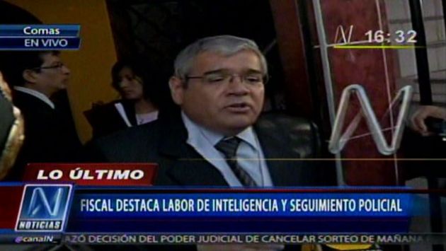 Fiscal Enrique Ganoza dio detalles del caso. (Canal N)