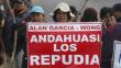 Juez presiona por desalojo en Andahuasi
