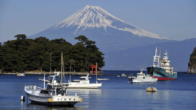 Volcán activo. Fuji tiene un valor espiritual incalculable. (EFE)