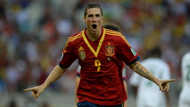 Torres marcó el segundo de los ibéricos. (AFP)