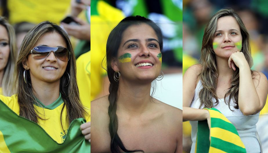 La selección brasileña siempre tiene una buena inspiración en las tribunas. (EFE)