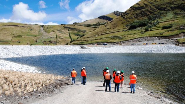 El reservorio se llenará con agua limpia del sedimentador y agua de lluvia. (Andina)