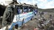 Vuelco de bus deja más de 17 heridos en vía Arequipa-Puno