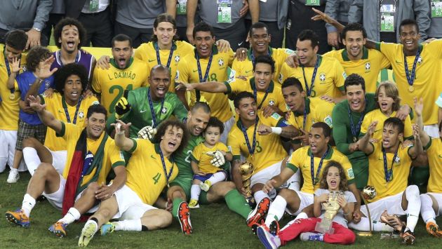 TETRACAMPEÓN. Brasil ganó cuatro veces la Copa Confederaciones (1997, 2005, 2009 y 2013). El 2014 va por ‘su’ Mundial. (Reuters)