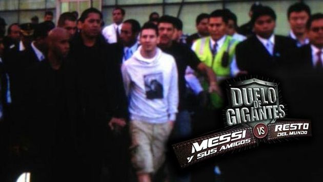 Messi llegó fuertemente escoltado. (Fernando Sangama/Depor)
