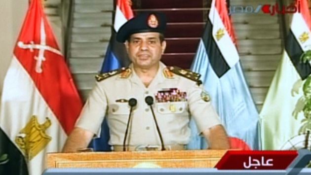 Abdel Fattah al-Sisi en discurso televisado. (AFP)