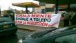 Simpatizantes del Apra colocan pancartas contra Alejandro Toledo