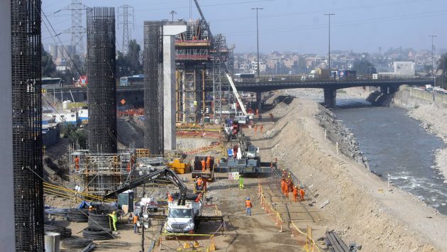 TRANSPORTE. El proyecto más grande para lo que resta del año es la Línea 2 del Metro de Lima. (David Vexelman)