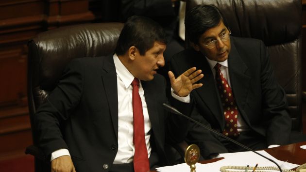 Jaime Delgado y Víctor Isla esperan recibir la bendición de Palacio de Gobierno. (Mario Zapata/Peru21)