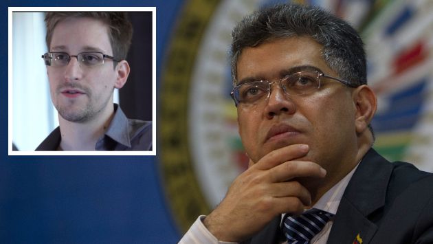 Elías Jaua dio detalles de la situación del pedido de asilo de Edward Snowden. (EFE)