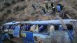 Huancavelica: Unos 19 muertos por caída de ómnibus a un abismo