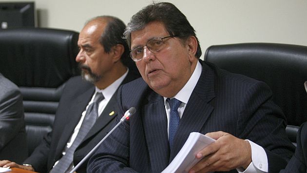 Alan García se defendió por el caso de indultos y conmutaciones. (Mario Zapata)