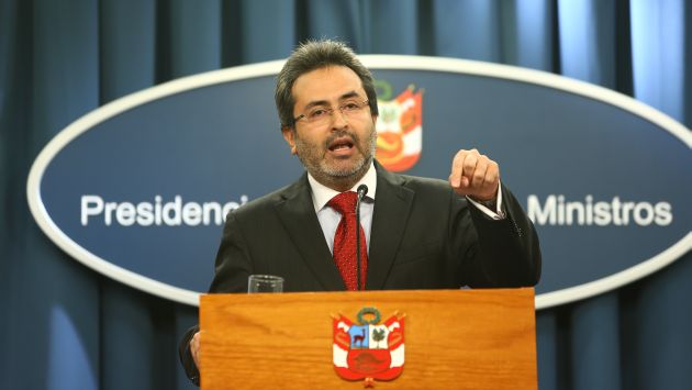Premier pide calma a la CGTP. (Rafael Cornejo)