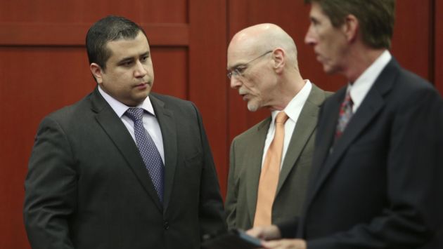 George Zimmerman apenas mostró gestos de alivio tras absolución del jurado. (AP)