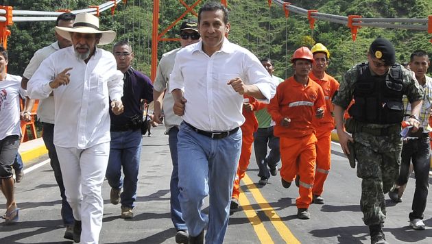 Sin angustias. Presidente inauguró obra en región San Martín. (Difusión)