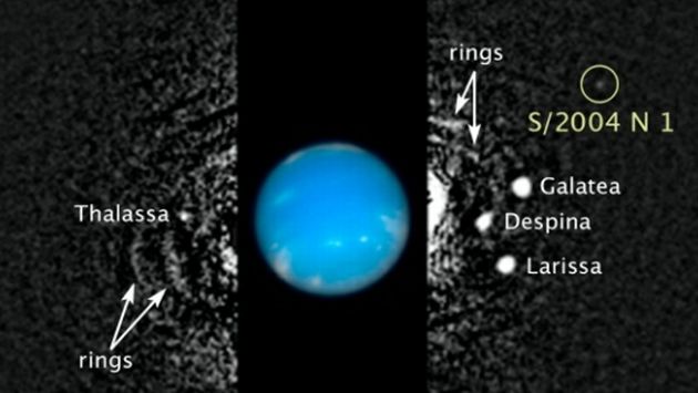 La luna completa una vuelta a Neptuno en 23 horas. (NASA)