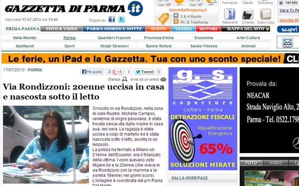 Los medios italianos cubrieron el hecho. (Internet)