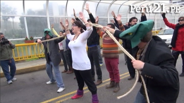 Entre los manifestantes se vio a varias figuras de la farándula como Jason Day. (Perú21)