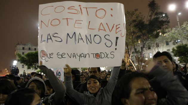 Ollanta Humala subestimó a los jóvenes, que ya le pasan  ‘factura’ por su actitud. (Luis Gonzales)