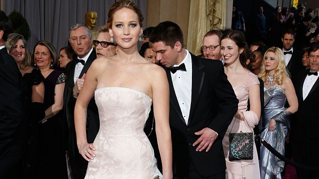 Jennifer Lawrence no quería que vieran el galardón en su casa. (AP)