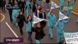 Enfermeras del Minsa protestan con 'cacerolazo' y marchan al Congreso