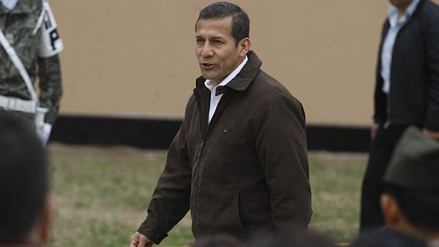 El presidente Humala estuvo en el Cuartel General del Ejército. (USI)