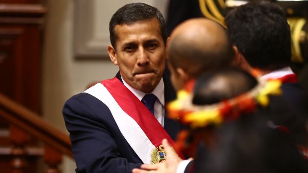 El presidente Humala inició su tercer año de mandato sin fijar metas claras en su política gubernamental. (Rafael Cornejo)