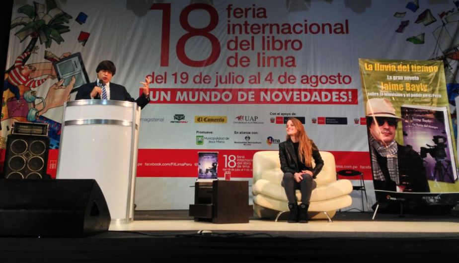 La presentación de Jaime Bayly fue una de las más esperadas de la FIL Lima. (Luis Gonzales)