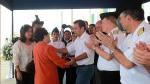 Humala estuvo en Lurín junto al ministro Cateriano. (Sepres/Canal N)