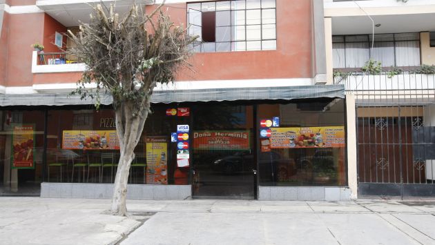 Arrebataron sus pertenencias a más de 15 comensales en pizzería Doña Herminia. (Rolando Ángeles/USI)