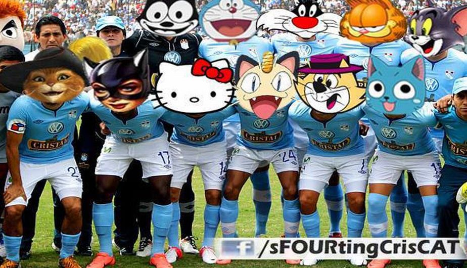 La alusión a los cuatro gatos de Sporting Cristal no podía faltar. (Internet)