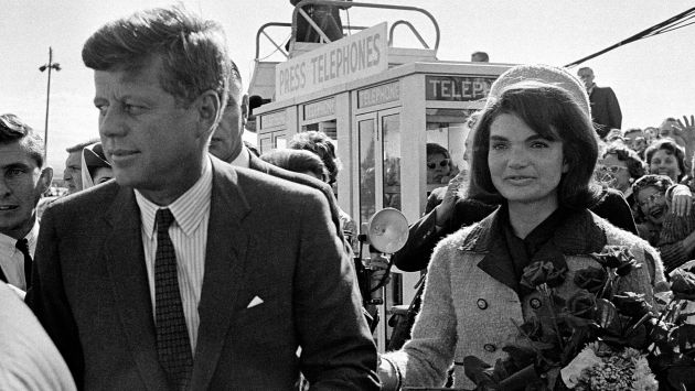 John F. Kennedy y Jackie Kennedy. (AP)