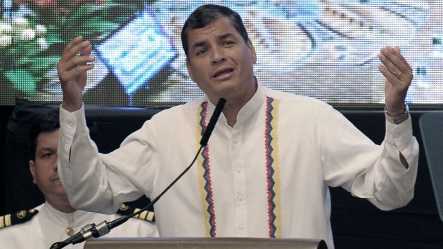 Rafael Correa había descartado postular para otro mandato. (AFP)