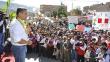 Ollanta Humala dice en Ayacucho que está cambiando la política