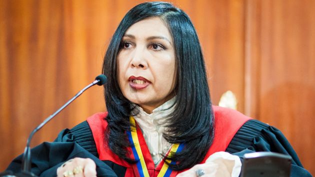 Gladys Gutiérrez, presidenta del TSJ, comunicó la decisión. (EFE)