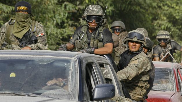 Militares custodian regiones. (Perú21)