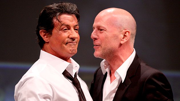 A Sylverster Stallone no le hizo gracia la pretensión salarial del Bruce Willis. (Internet)