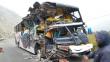 Choque de buses en Arequipa deja un muerto
