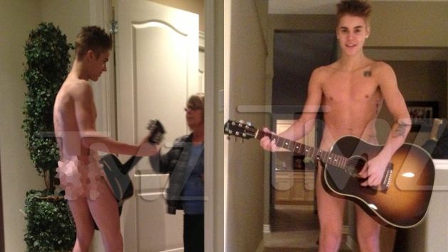Justin Bieber hace otra vez de las suyas y ante su abuela. (TMZ)