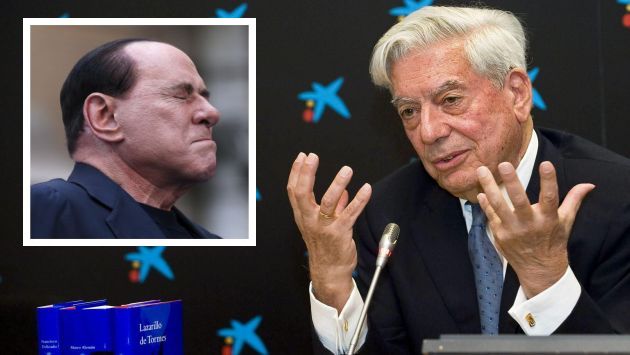 Mario Vargas Llosa lanza duros calificativos a Silvio Berlusconi. (EFE)
