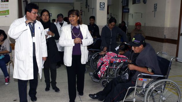 En el hospital Loayza, las áreas de consulta externa atendieron con normalidad. (Andina)