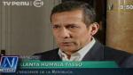 El jefe de Estado declaró en Palacio de Gobierno. (TV Perú)