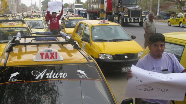 Taxistas dicen que delincuentes les piden hasta S/.6,000. (USI)