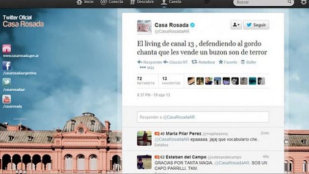 Tuit contra Jorge Lanata fue borrado tras su publicación y la cuenta se desactivó. (Internet)