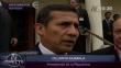 Ollanta Humala dice que en Perú está soleando pese a tormentas externas