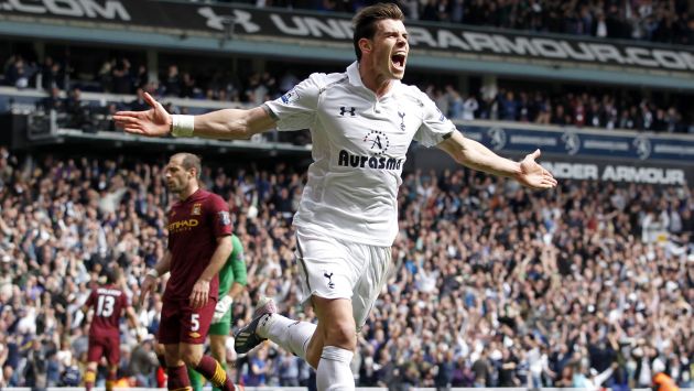 UNA JOYA DEL BALOMPIÉ. El galés Gareth Frank Bale anotó 26 goles para el Tottenham en la última temporada. (AFP)